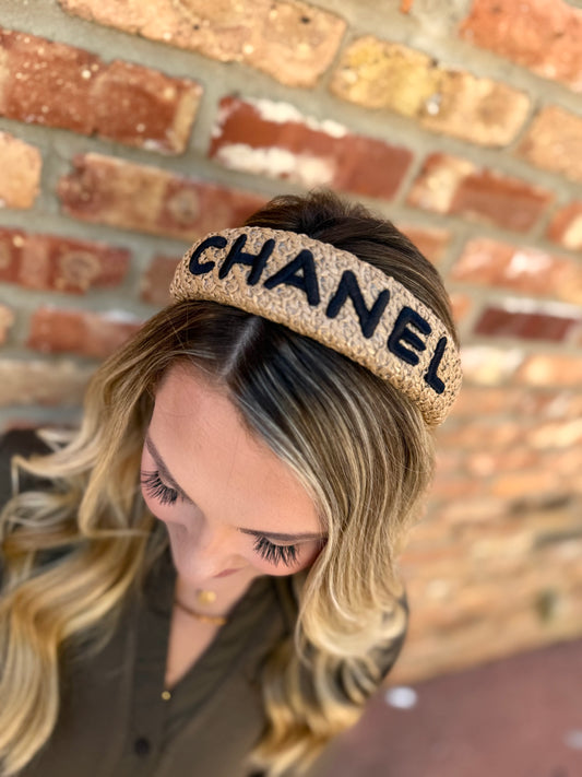 Chanel Embroidered Headband