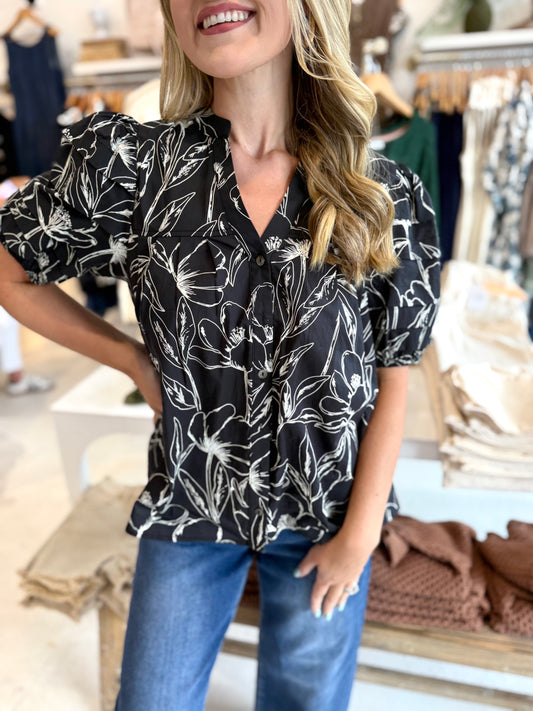 Taylor Floral Print Top