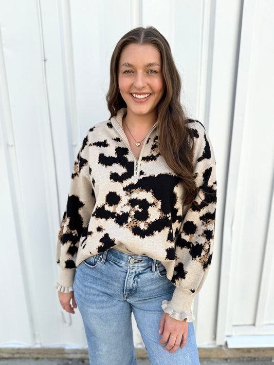 Karleigh Print Sweater
