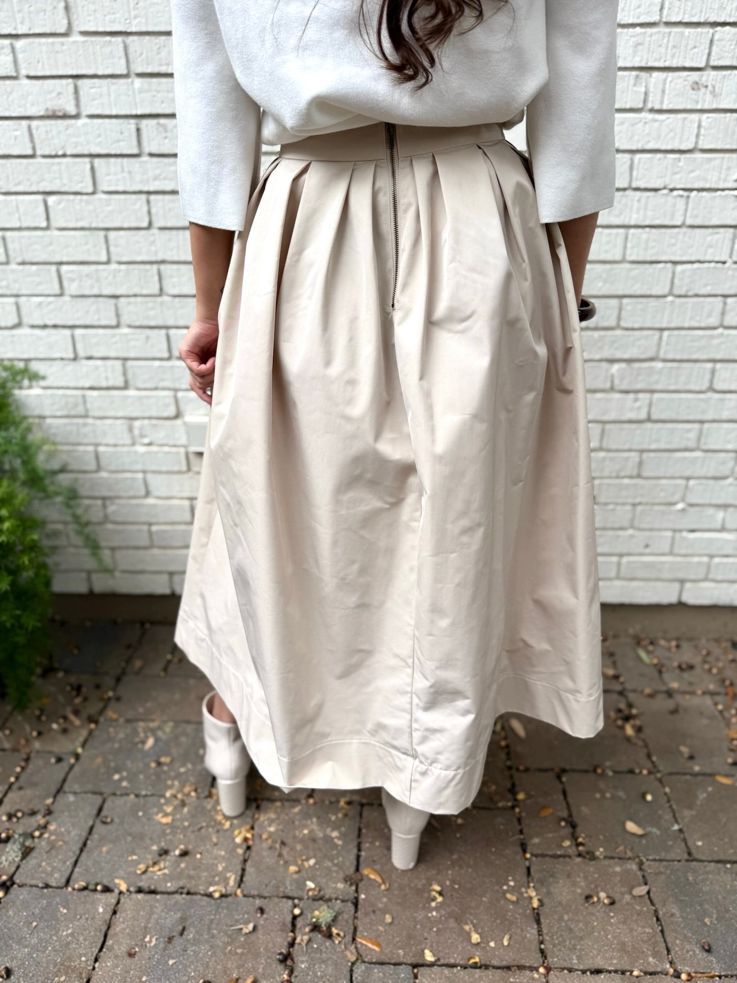 Structured Full Midi Skirt
