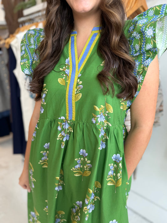 Nova Print Midi Dress