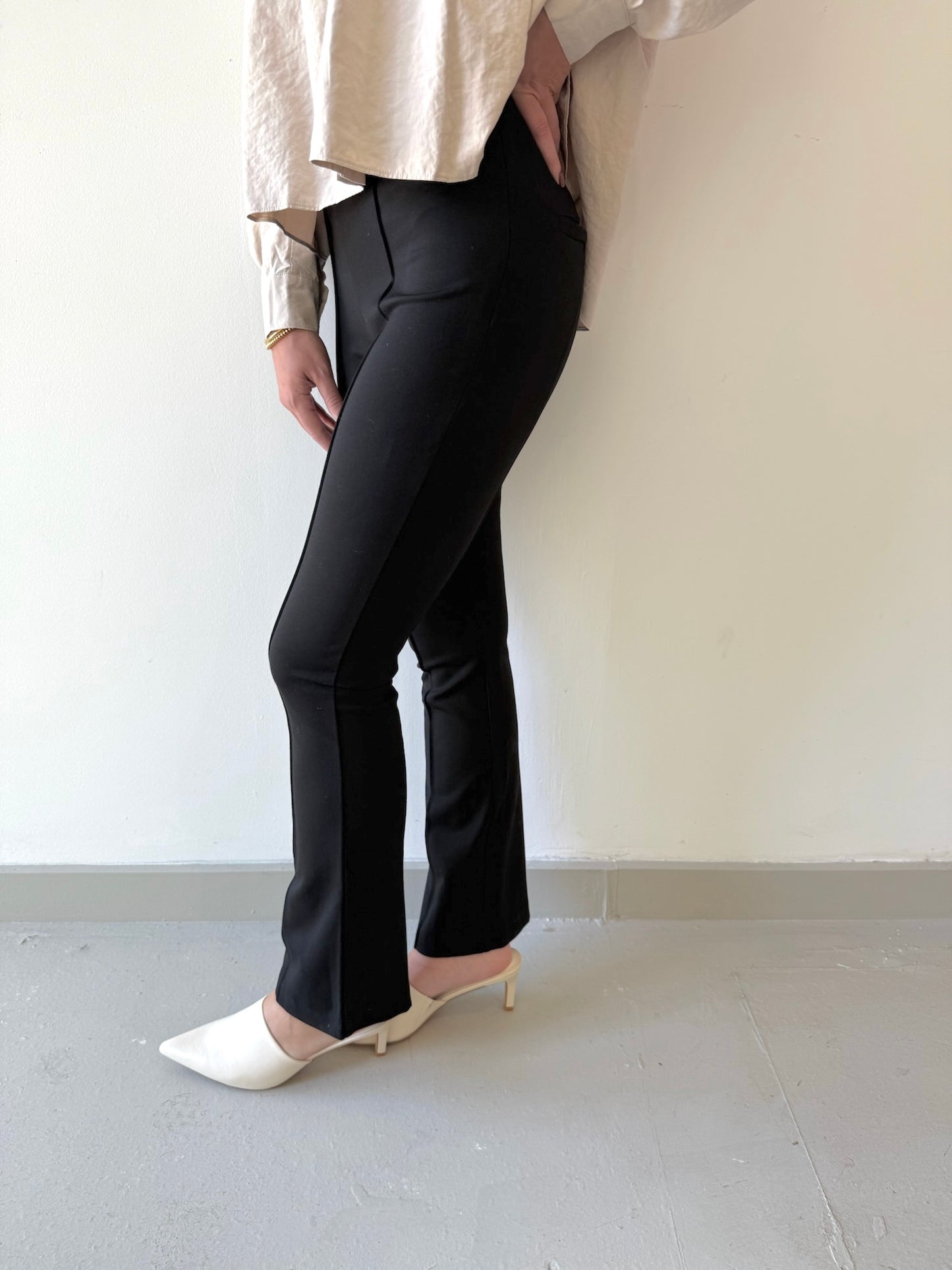 Harlow Bootleg Black Pants