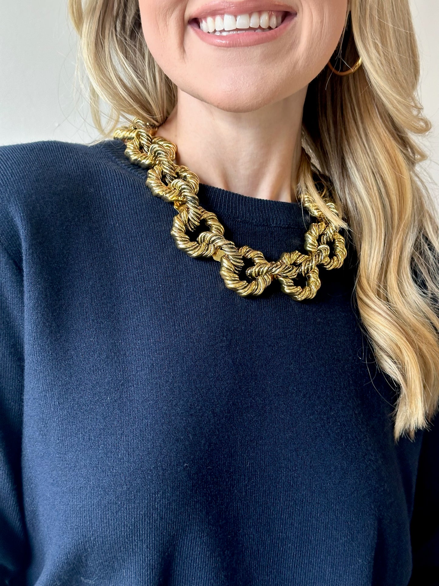 Twist Alloy Stoving Necklace