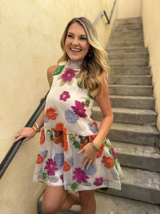 Callie Tied Mini Dress