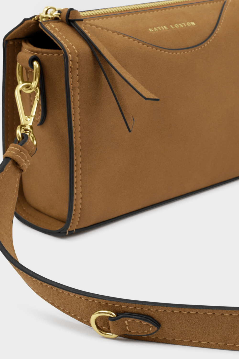 Alba Suedette Crossbody Caramel - Private Gallery Boutique