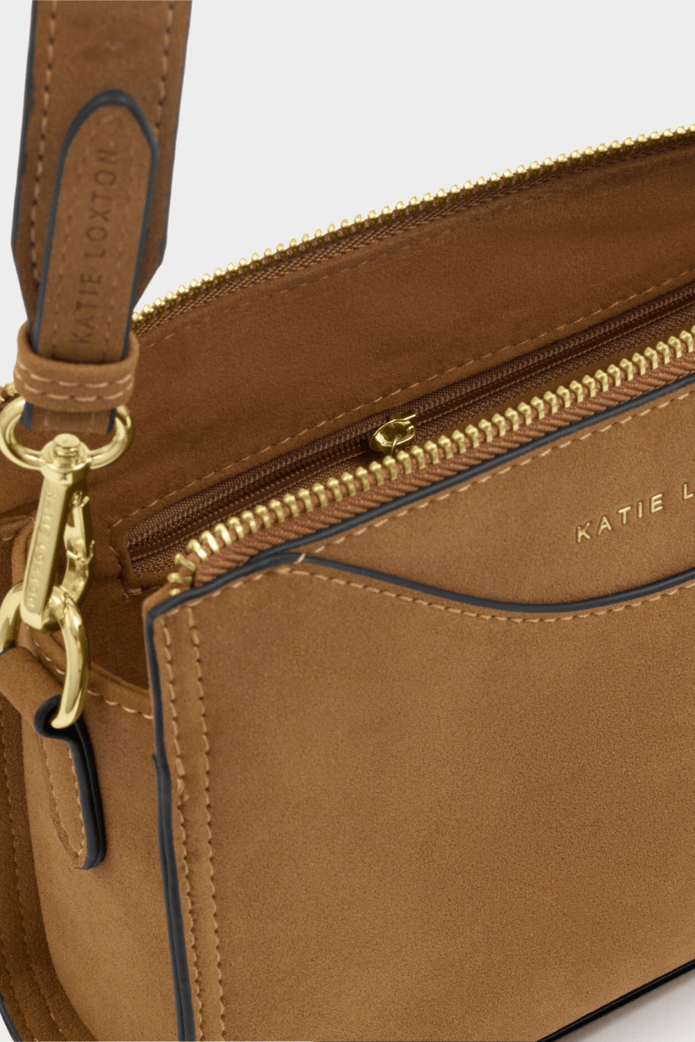 Alba Suedette Crossbody Caramel - Private Gallery Boutique