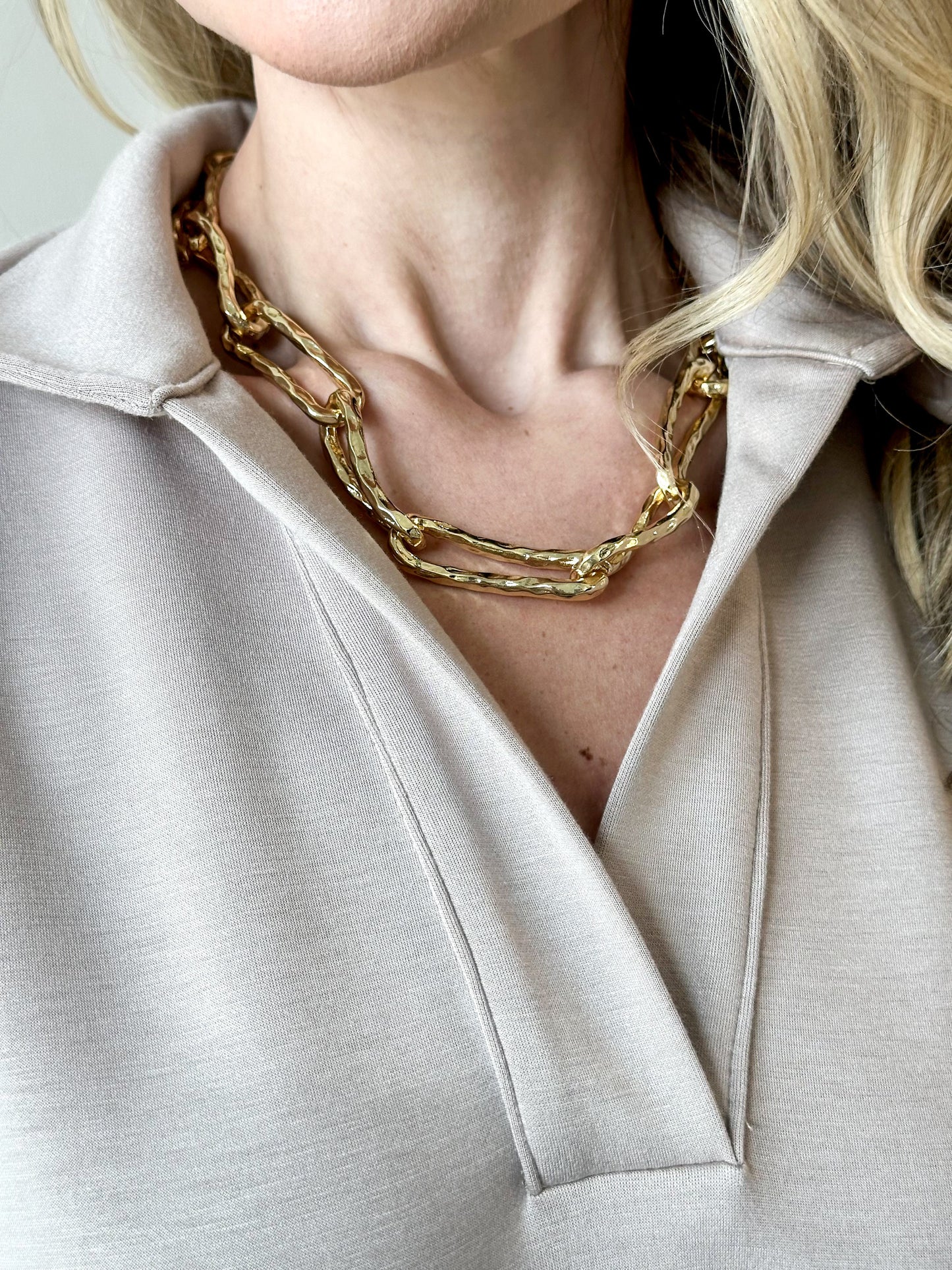 Cuban Texture French Vintage Necklace - Private Gallery Boutique