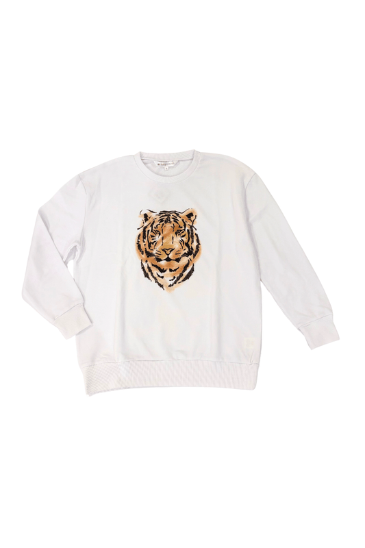 Easy Tiger Sequin Sweatshirt - Private Gallery Boutique