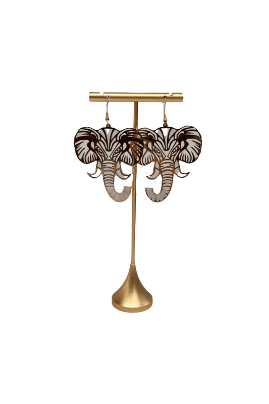 Elephant Face Earrings - Private Gallery Boutique