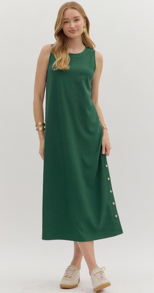 Irene Midi Dress - Green