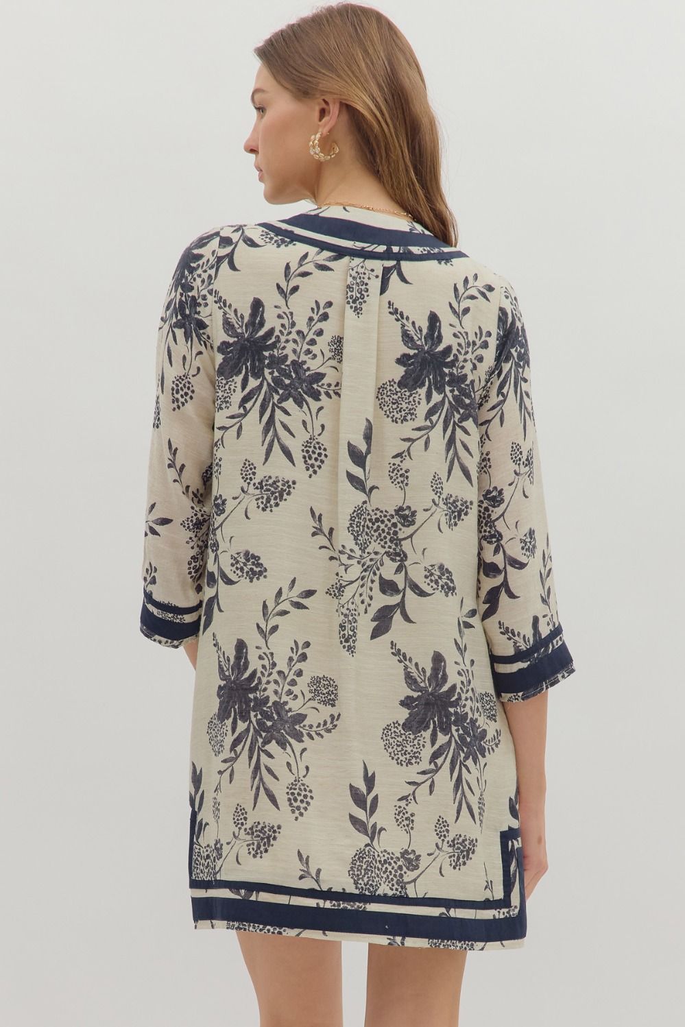 Delilah Contrast Floral Dress