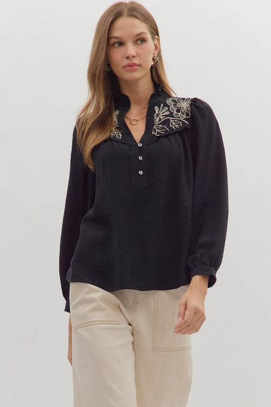 Lilith Embroidered Blouse