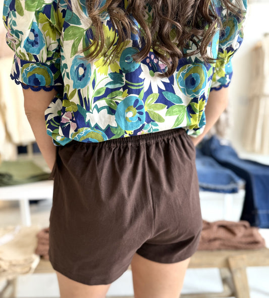 Eliana Brown Shorts