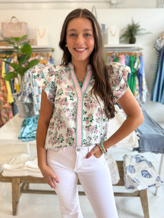 Kira Floral Top