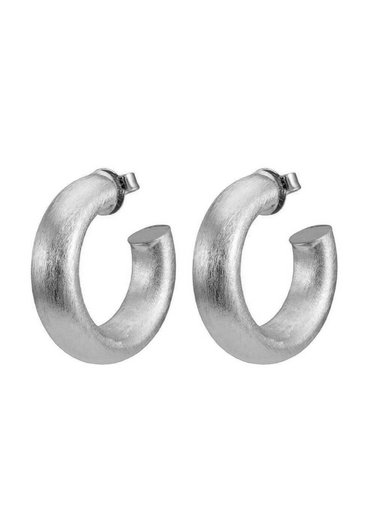 Silver Small Chantal Hoops 1.25