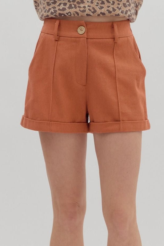Linden Shorts - Rust
