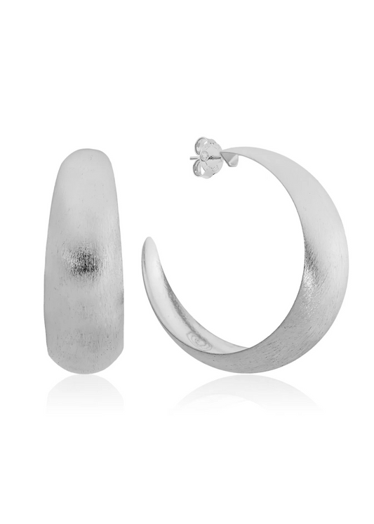 Silver Brooke Hoops 1.5