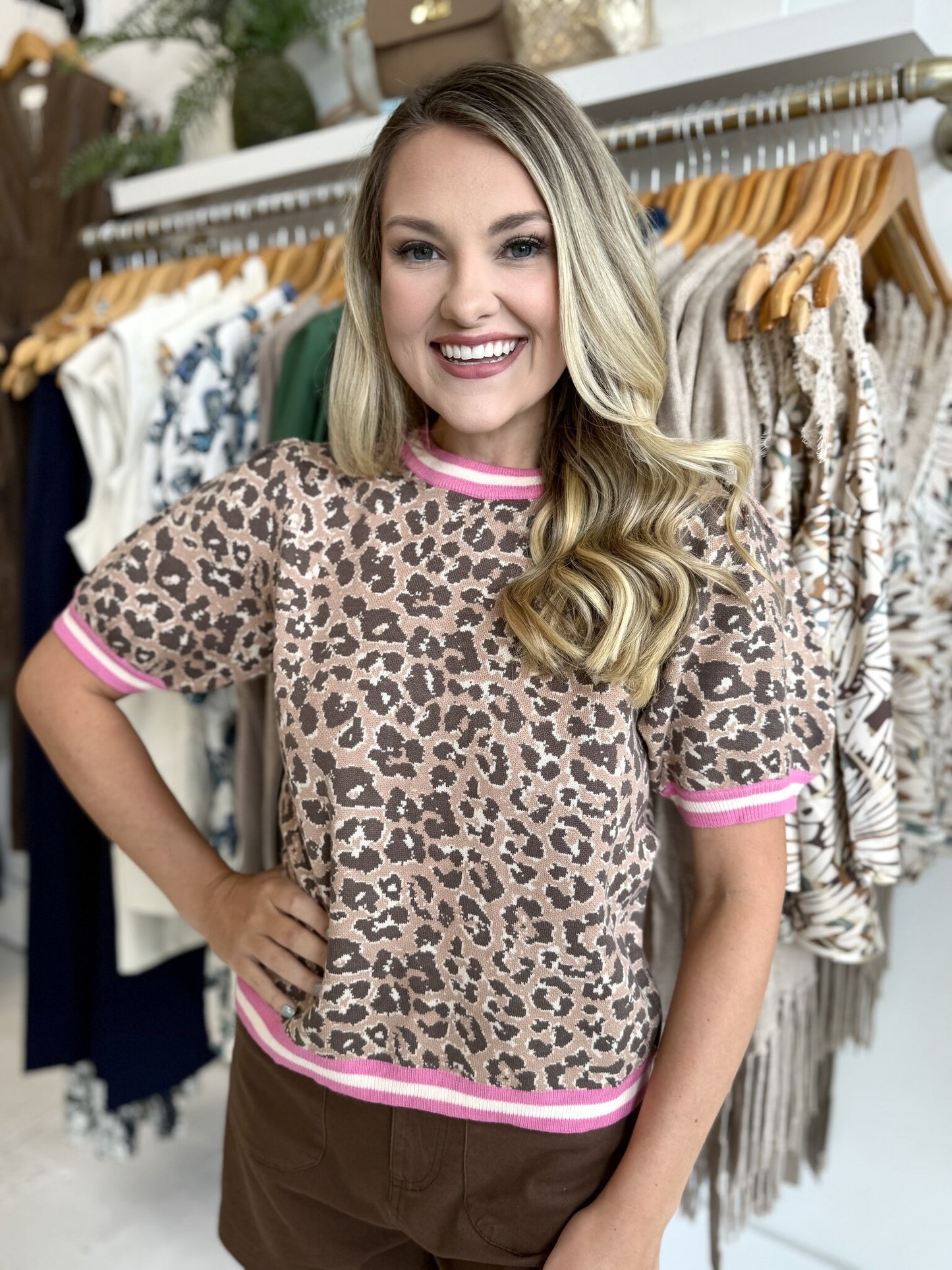 Bonnie Contrast Sleeve Top