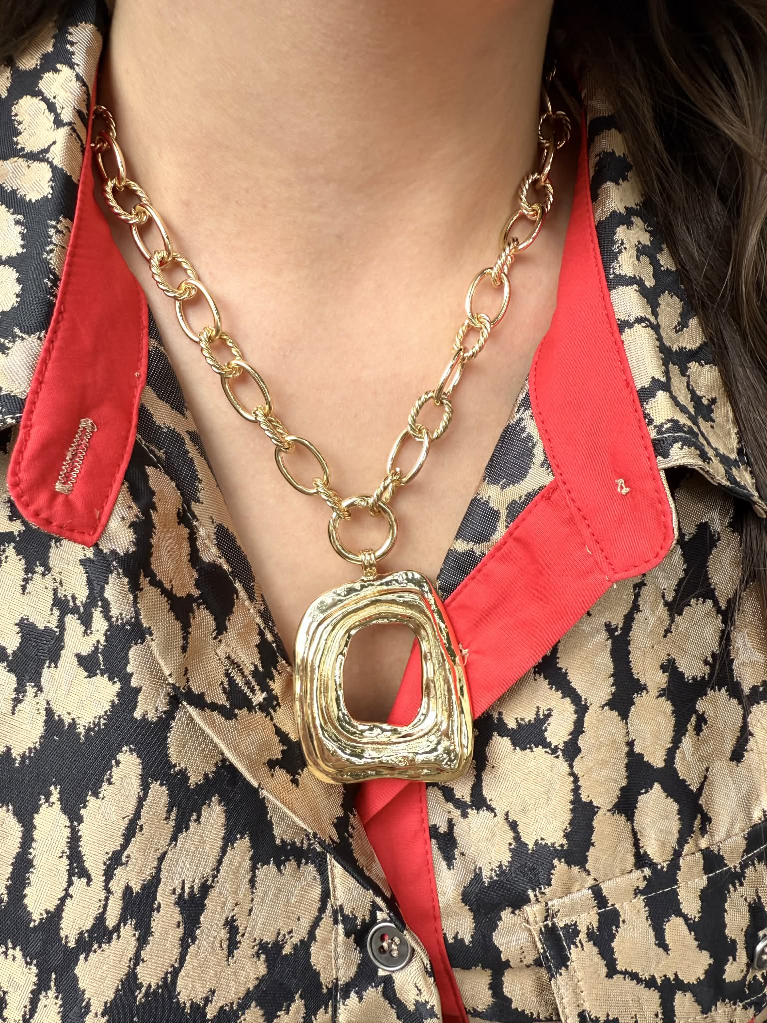 Geometric Pendant Necklace - Private Gallery Boutique