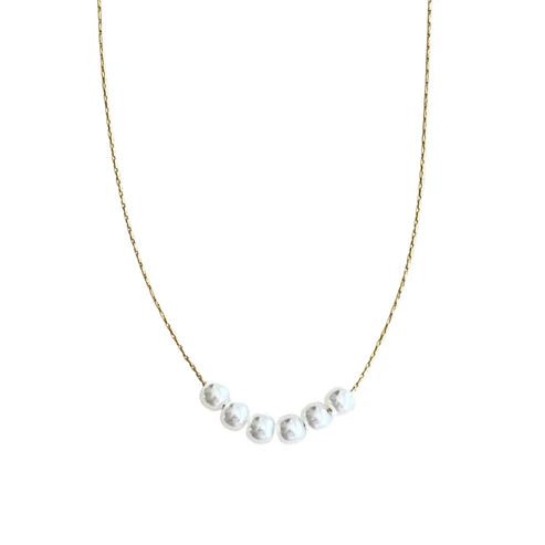 Gold 6 - Pearl Necklace - Private Gallery Boutique
