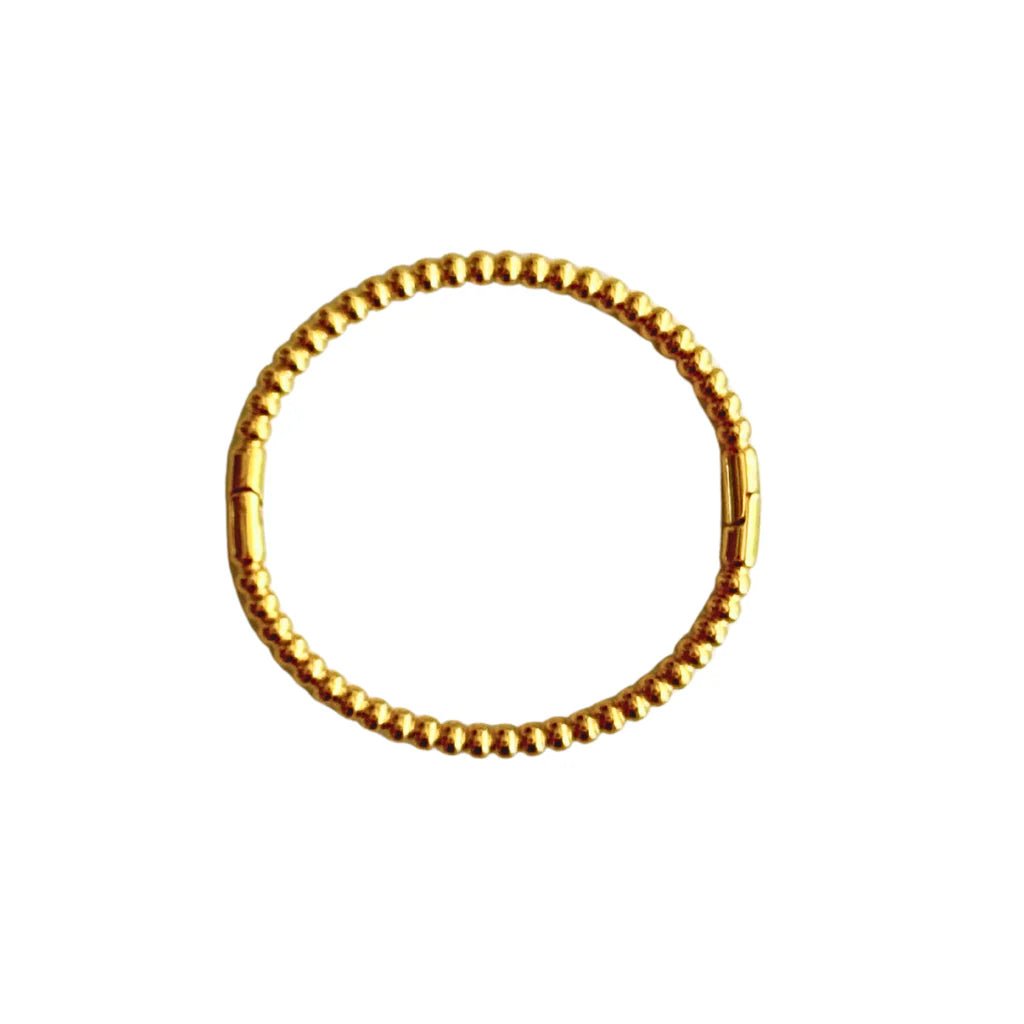 Gold Bead Bangle - Private Gallery Boutique