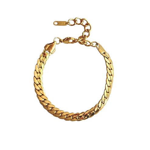 Gold Cuban Link Bracelet - Private Gallery Boutique