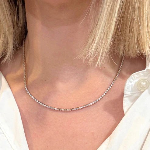 Gold Tennis Necklace - Private Gallery Boutique