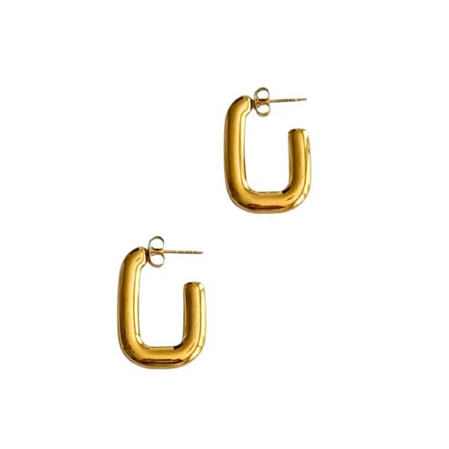 Gold U - Shape Half Hoop - Private Gallery Boutique