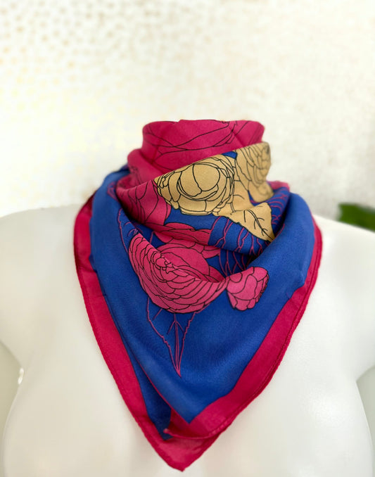 Hallie Floral Scarf - Private Gallery Boutique