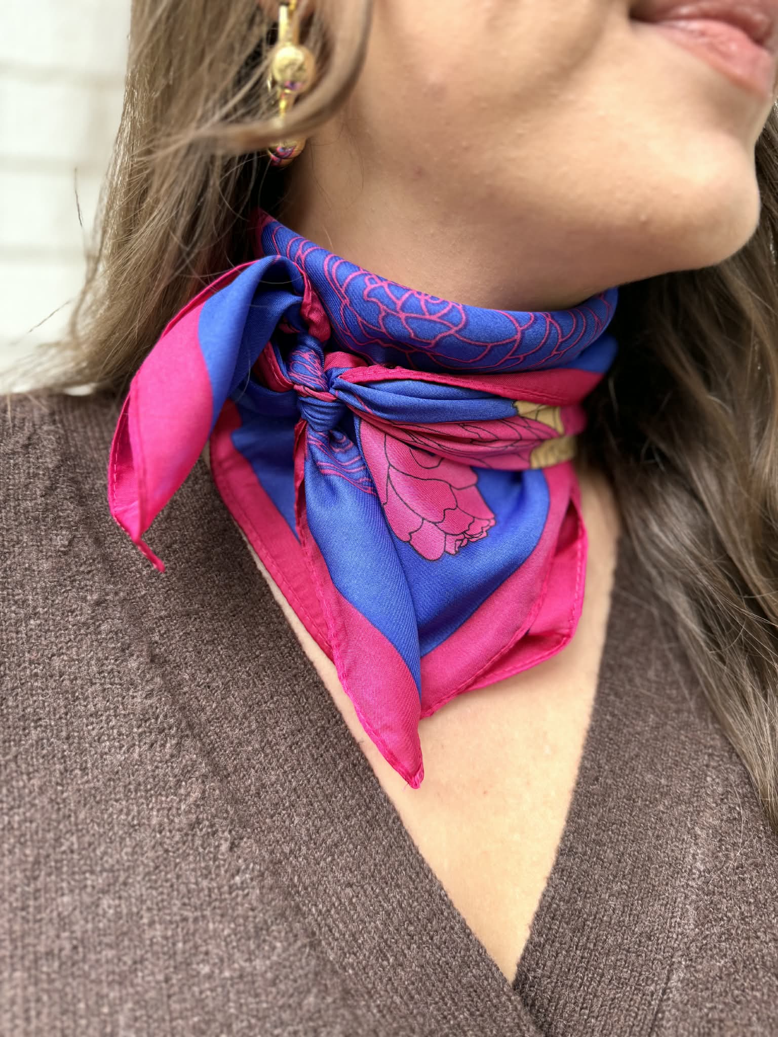 Hallie Floral Scarf - Private Gallery Boutique