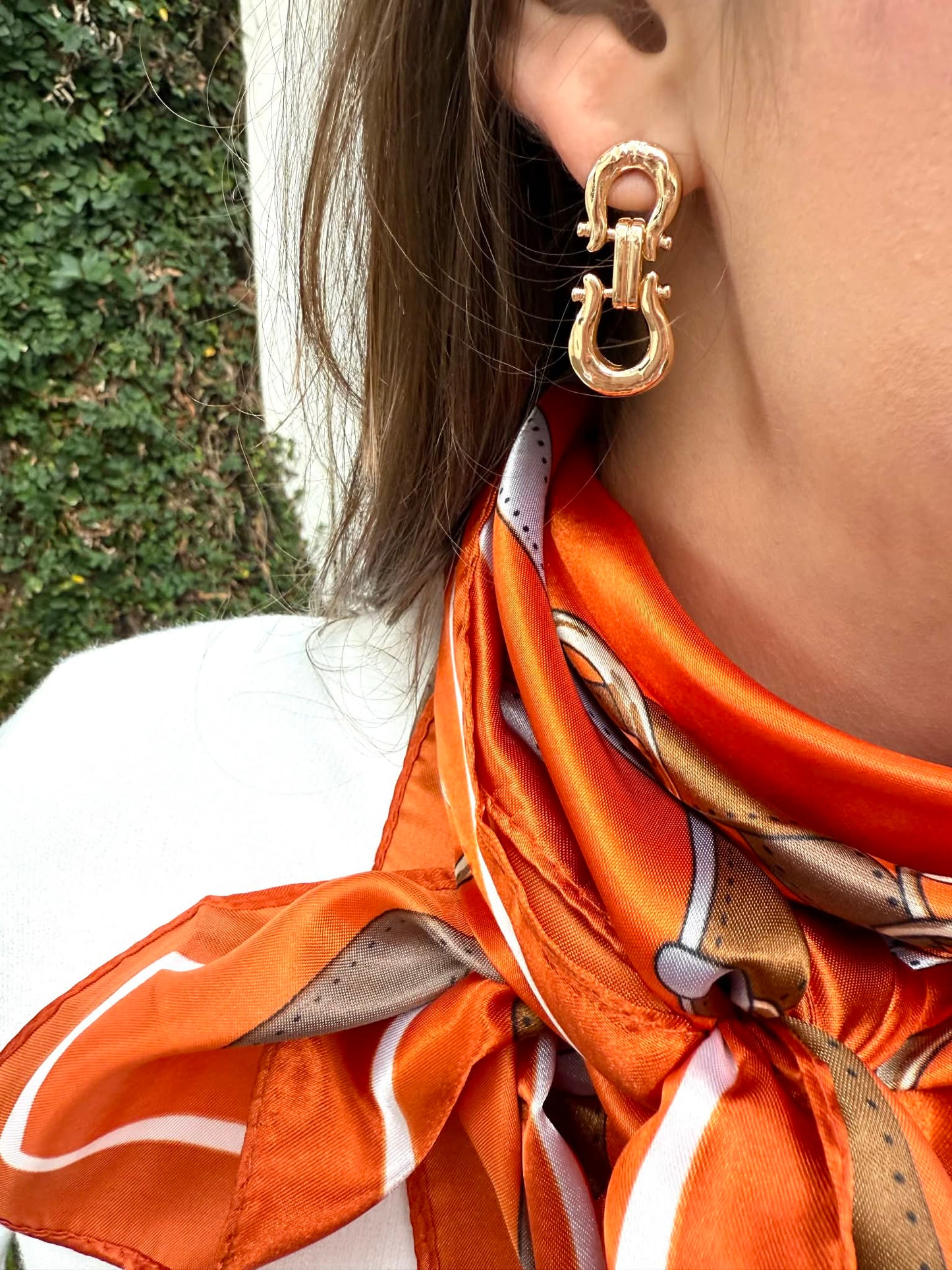 Horse Bit Metal Earrings - Private Gallery Boutique