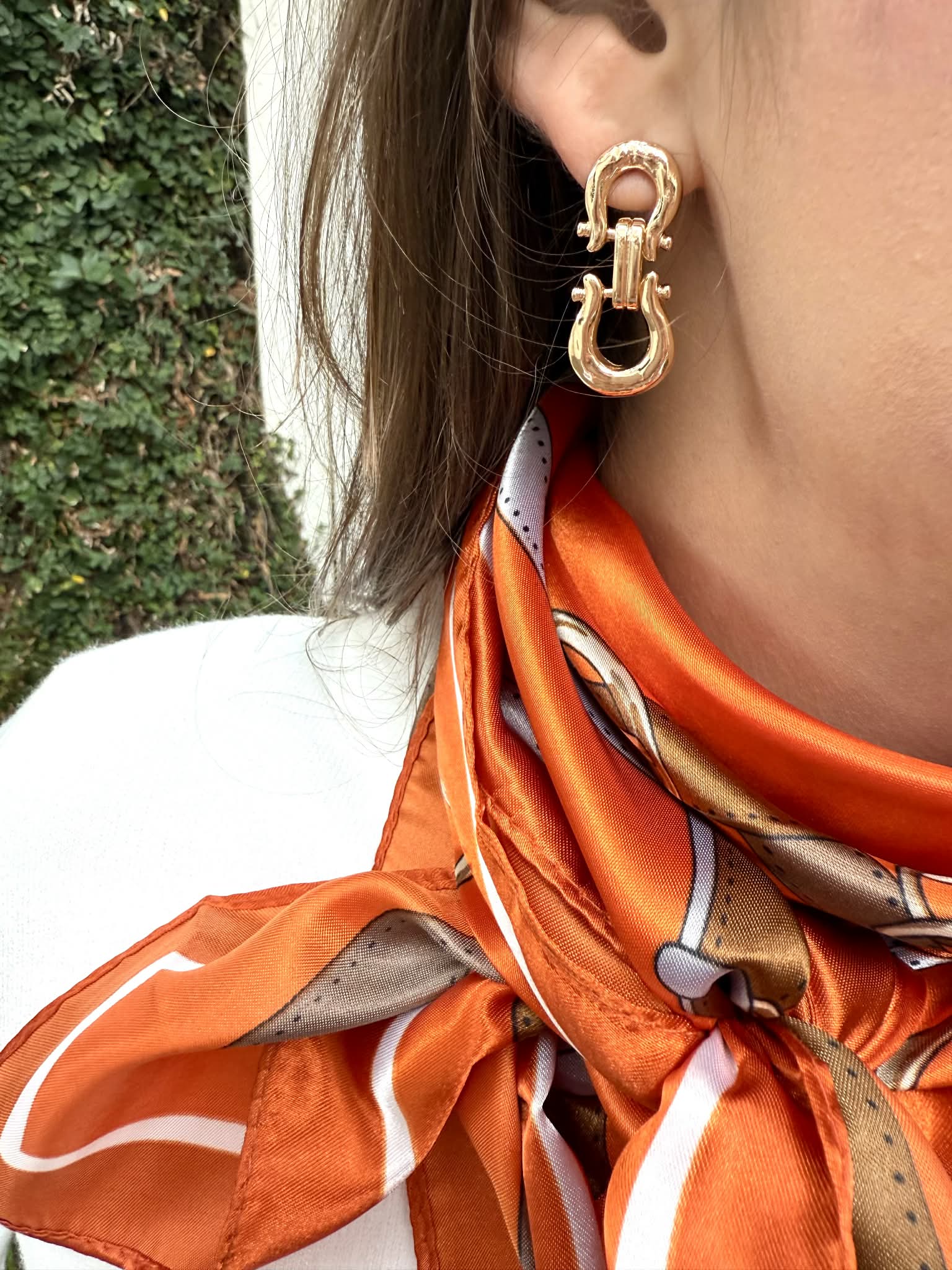 Horse Bit Metal Earrings - Private Gallery Boutique