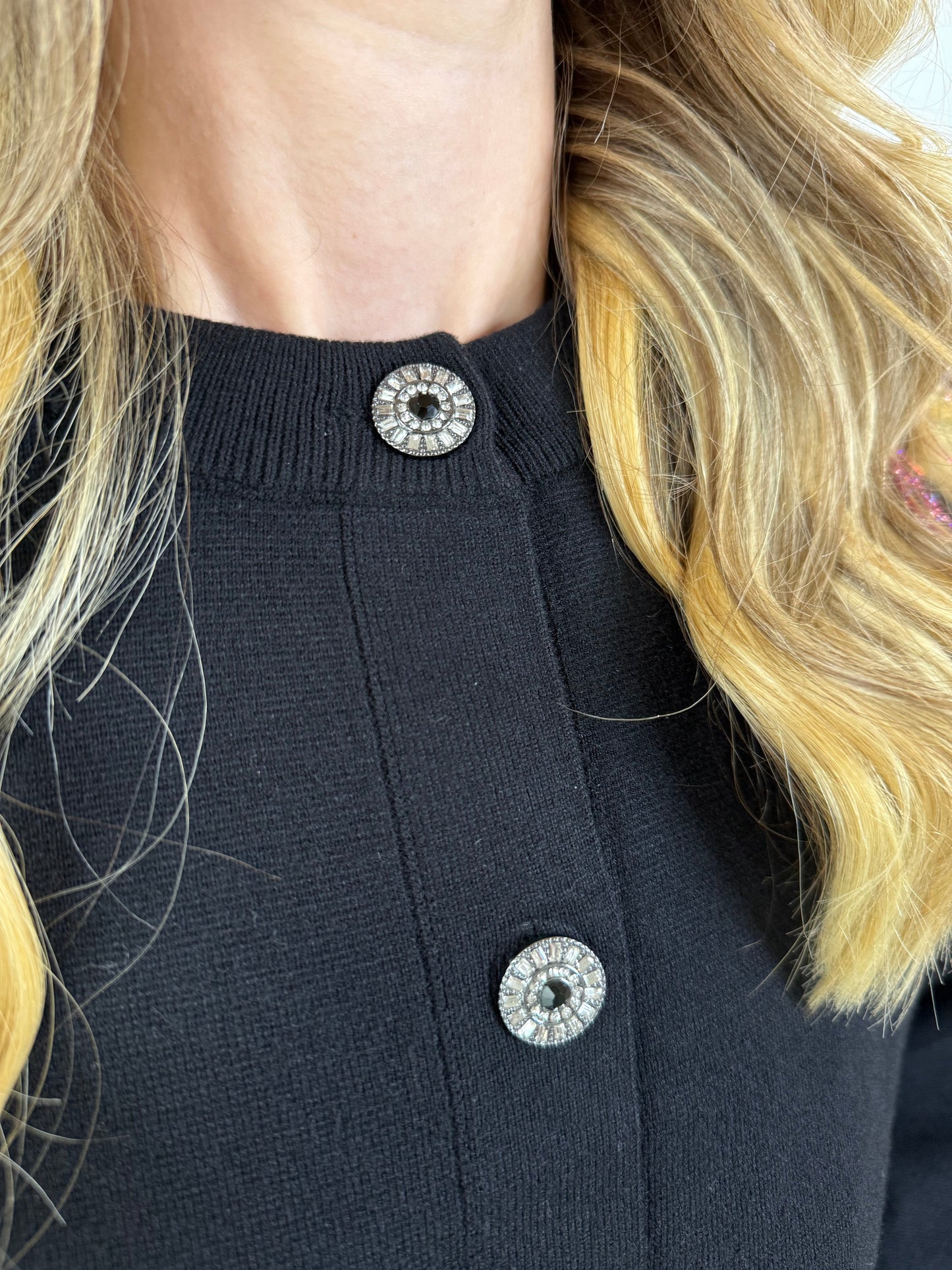 Jewel Button Cardigan - Private Gallery Boutique