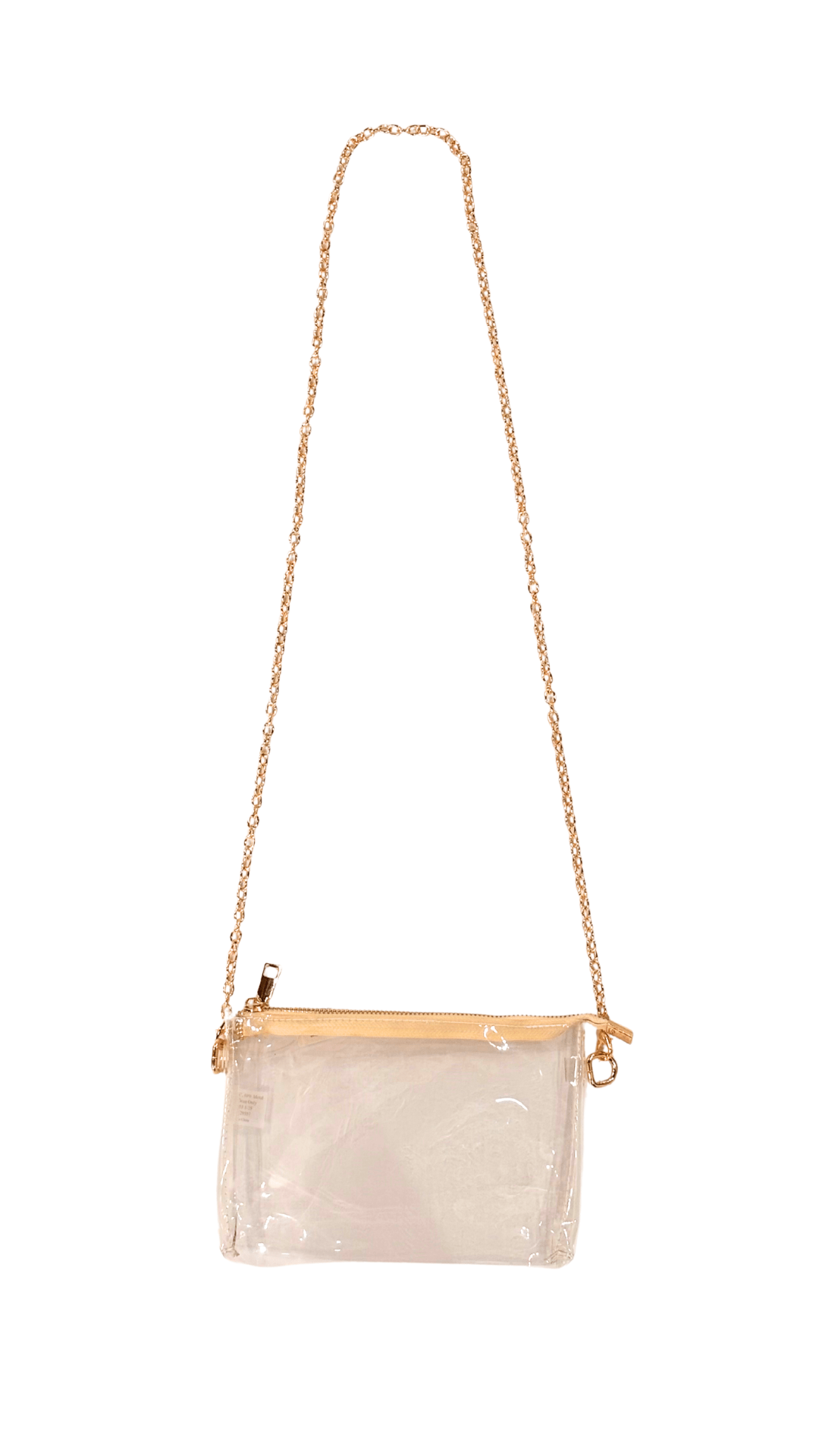 Josie Clear Crossbody Gold - Private Gallery Boutique