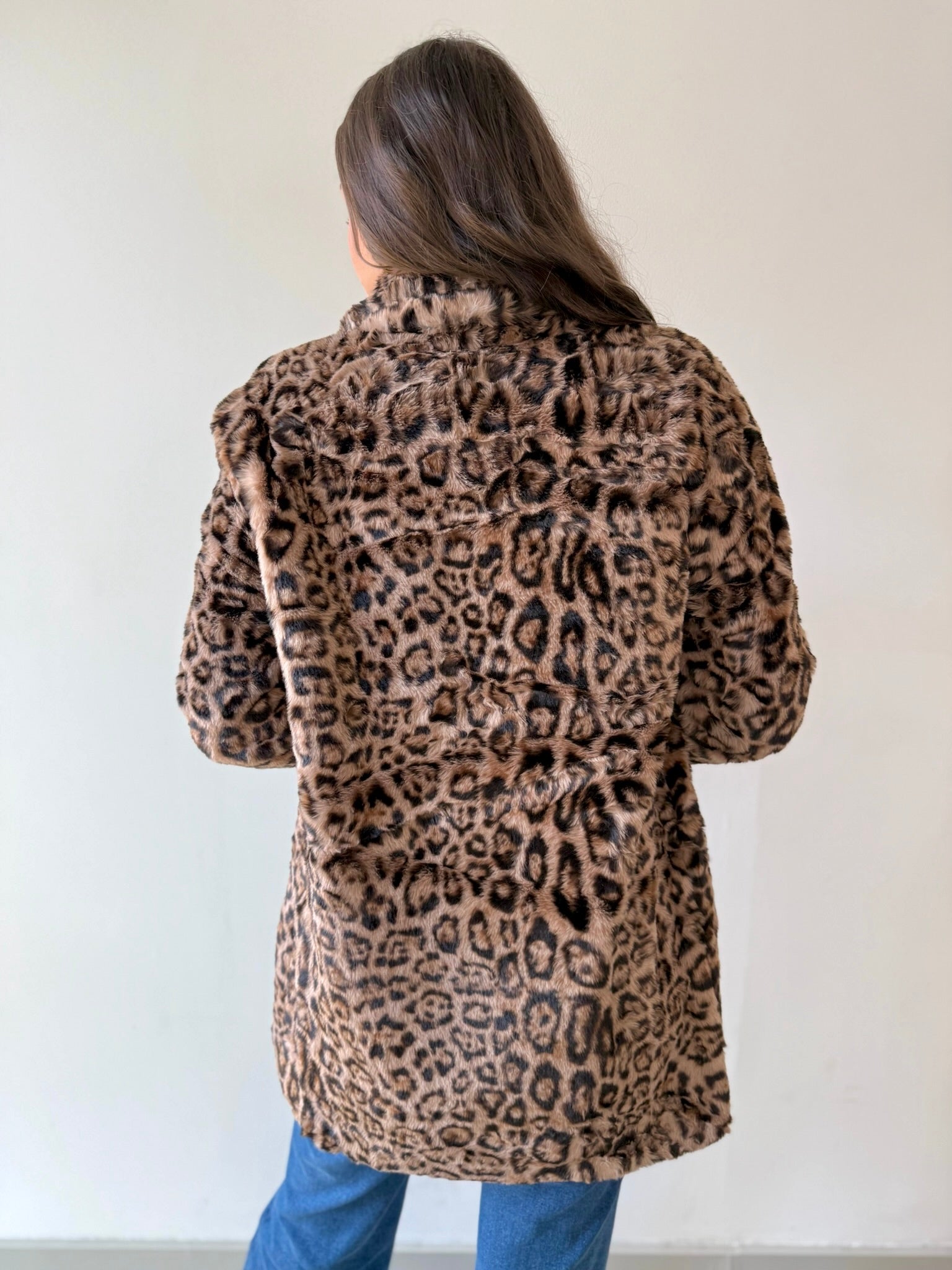 Leopard Print Fur Coat - Private Gallery Boutique