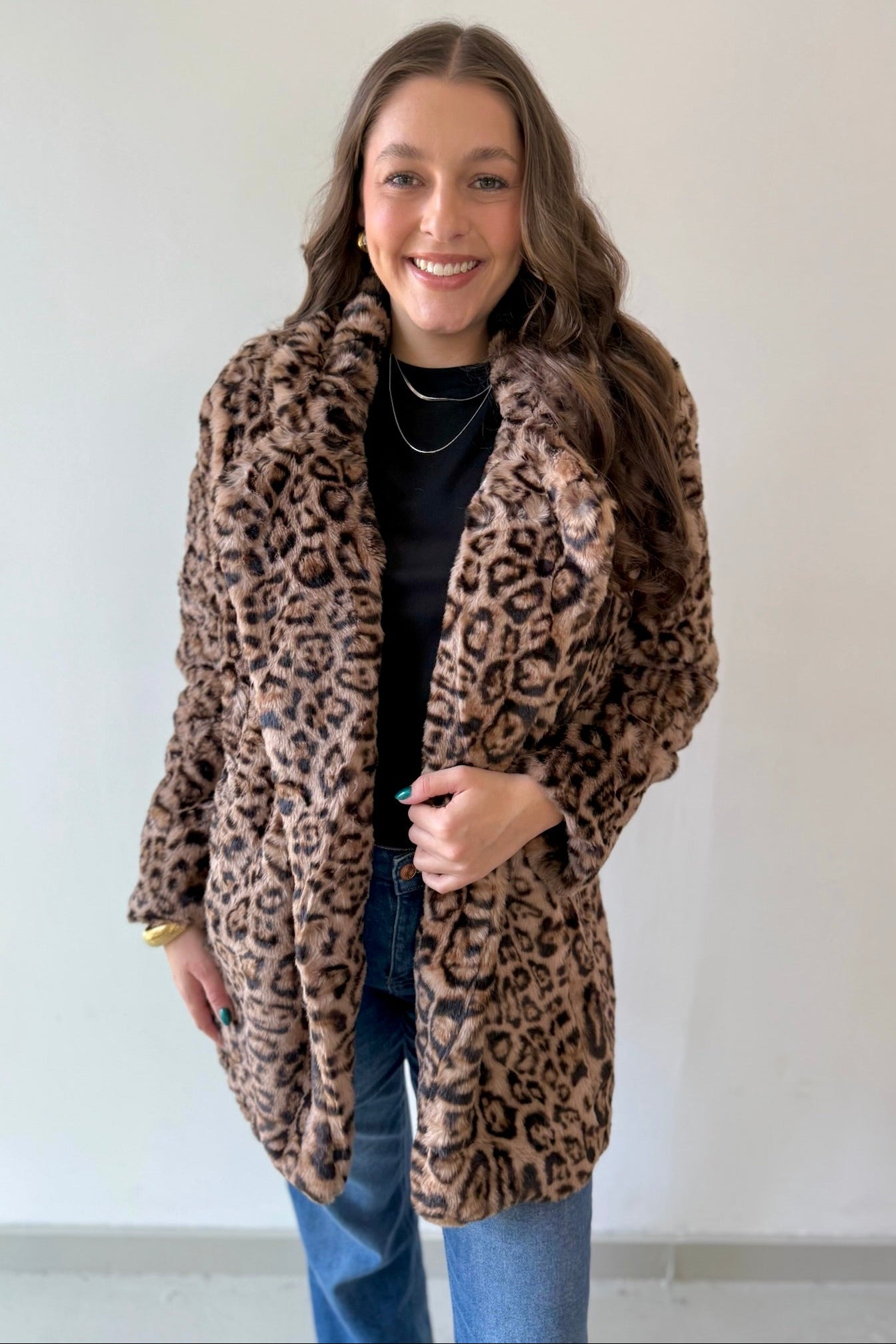 Leopard Print Fur Coat - Private Gallery Boutique