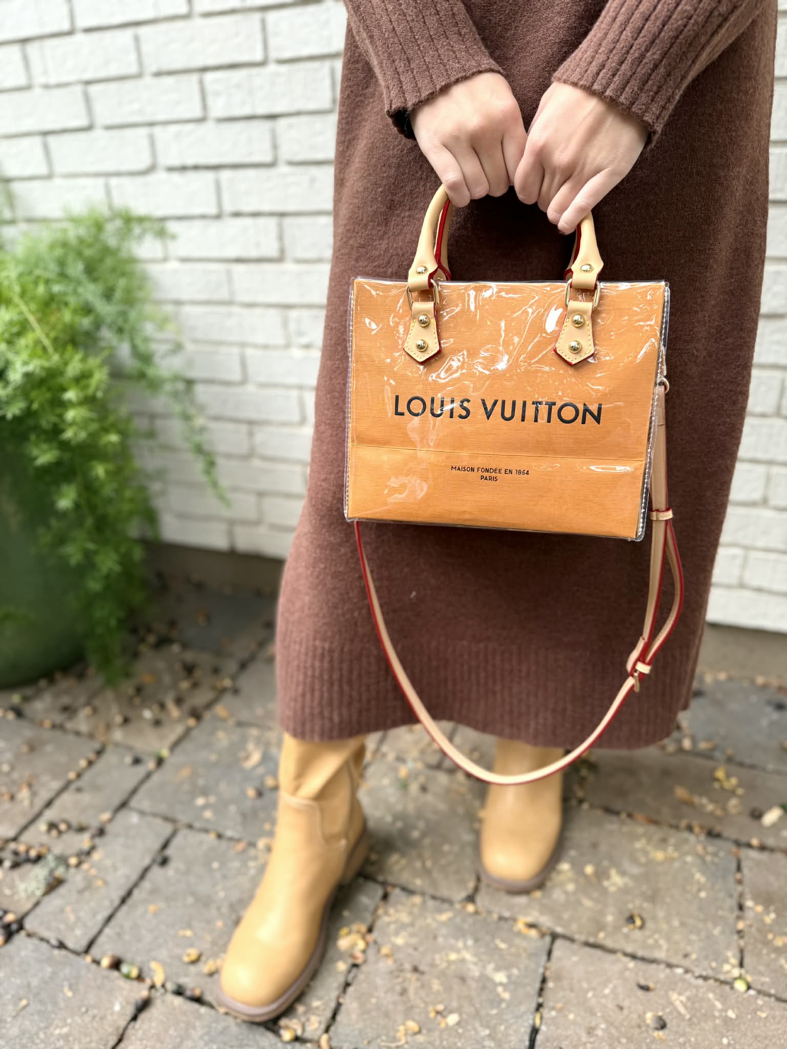 Louis Vuitton Shopping Bag Crossbody - Private Gallery Boutique
