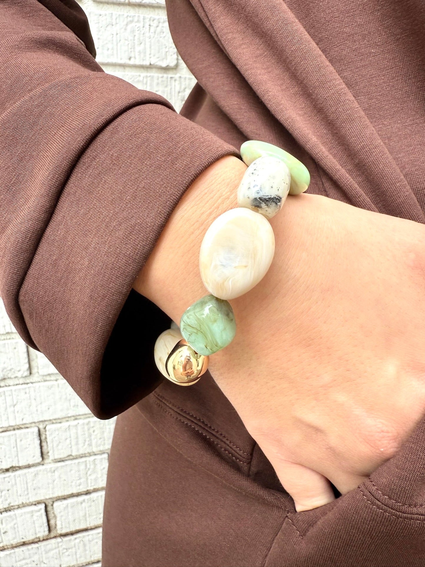 Multi Tone Beaded Bracelet - Private Gallery Boutique