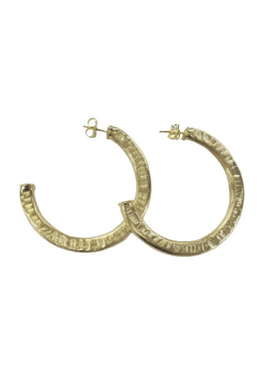 Sheila Fajl Hammered Arlene Hoops 2.5 - Private Gallery Boutique