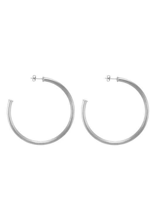 Sheila Fajl Silver Everybody's Favorite Hoops 2.5 - Private Gallery Boutique