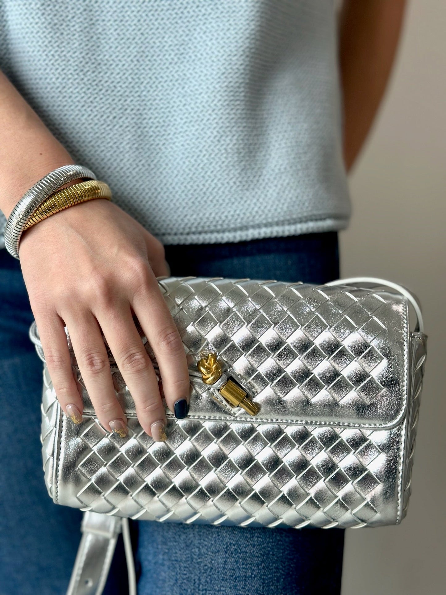 Silver Handbag - Private Gallery Boutique