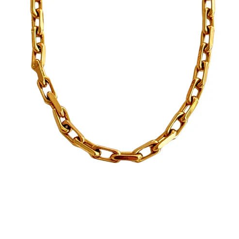 Thick Gold Link Necklace - Private Gallery Boutique