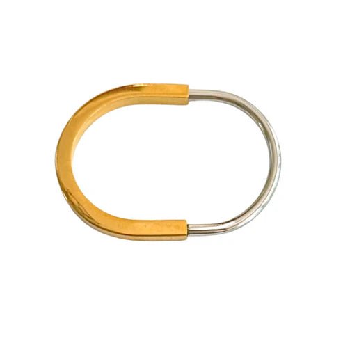 Two - Tone Gold & Silver Capsule Bangle - Private Gallery Boutique